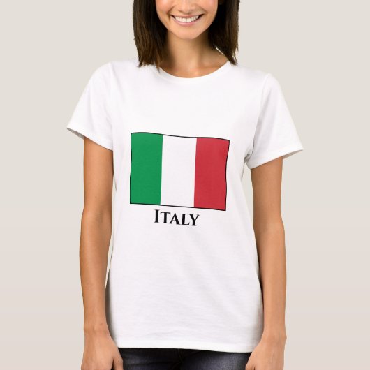 イタリアイタリアン国旗 Tシャツ (正面)