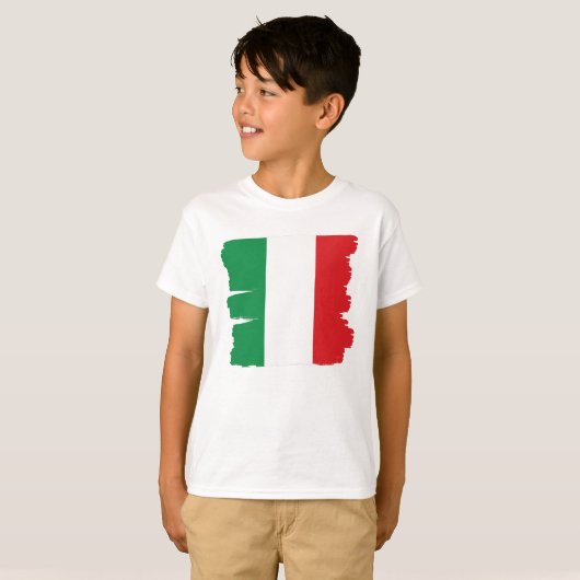 イタリアイタリアン国旗 Tシャツ (正面フル)