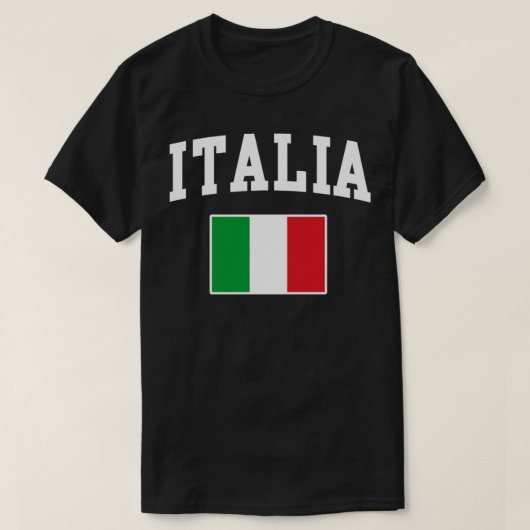 イタリアイタリアン国旗 Tシャツ (デザイン正面)
