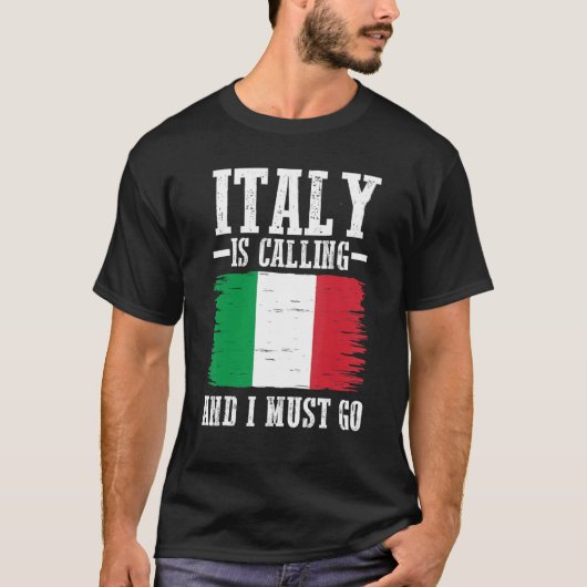 イタリアイタリアン国旗 Tシャツ (正面)