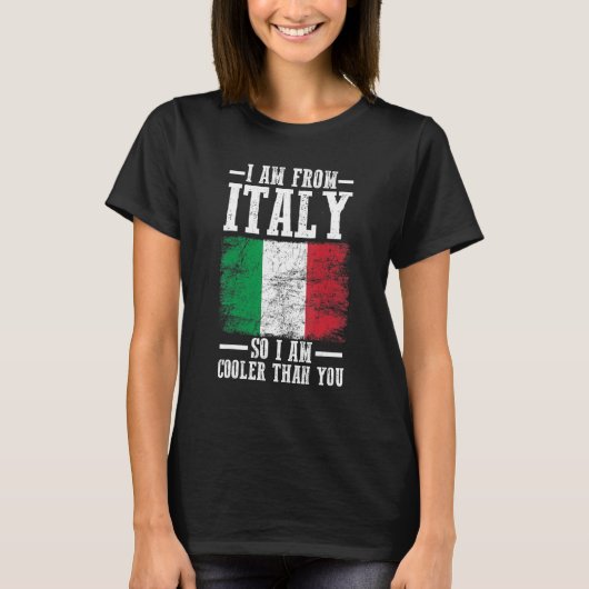イタリアイタリアン国旗 Tシャツ (正面)