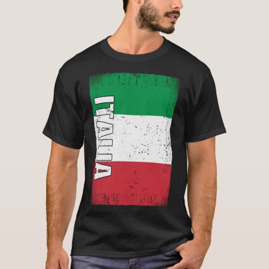 イタリアイタリアン国旗 Tシャツ (正面)