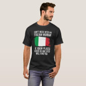 イタリアイタリアン国旗 Tシャツ (正面フル)