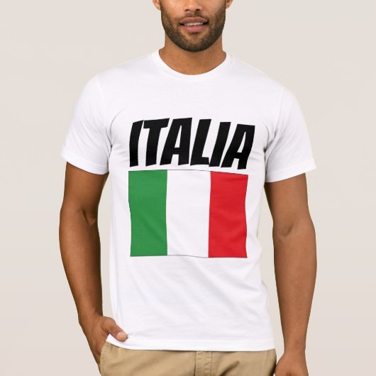 イタリアイタリアン国旗Tシャツ Tシャツ (正面)