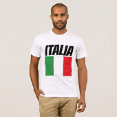 イタリアイタリアン国旗Tシャツ Tシャツ (正面フル)