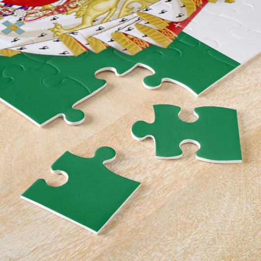 イタリアイタリアン王国の記章を含む国旗 ジグソーパズル (側面)