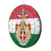 イタリアイタリアン王国の記章を含む国旗 ダーツボード (正面右)