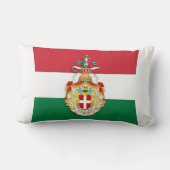 イタリアイタリアン王国の記章を含む国旗 ランバークッション (裏面)