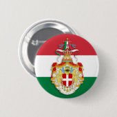 イタリアイタリアン王国の記章を含む国旗 缶バッジ (正面&裏面)