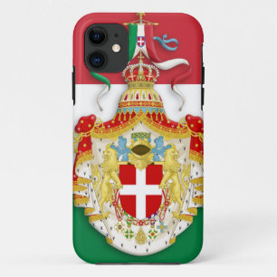 イタリアイタリアン王国の記章を含む国旗 iPhone 11 ケース