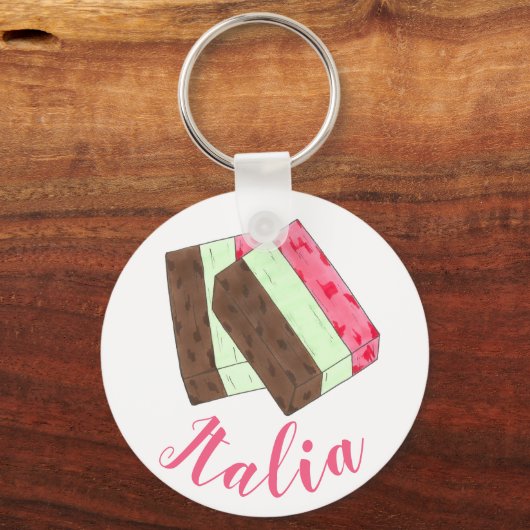 イタリアイタリイタリアンアルフードスプモニアイスクリームジェラート キーホルダー (正面)