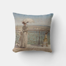 イタリアエレガントの橋の上に家族の歩く