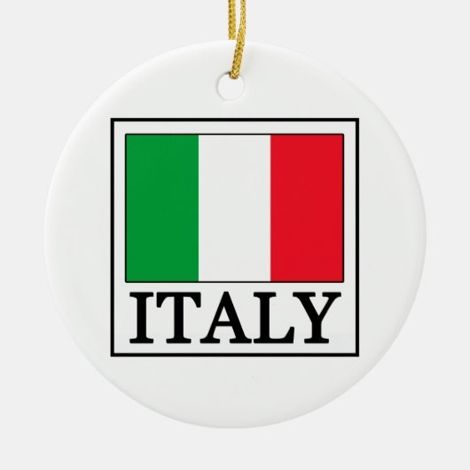 イタリアオーナメント セラミックオーナメント (正面)
