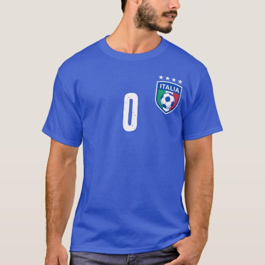 イタリアカスタムサッカーTシャツ Tシャツ (正面)