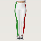 イタリアカッコいい国旗ファッション レギンス (正面)