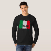 イタリアカッコいい国旗 Tシャツ (正面フル)