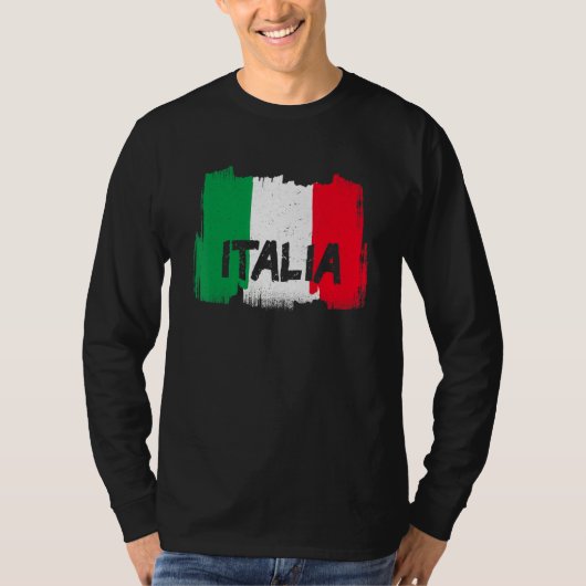 イタリアカッコいい国旗 Tシャツ (正面)