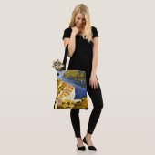 イタリアカラフルア絵を描ル川 トートバッグ (モデル)