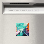 イタリアカラフル旅行ポスター冷蔵庫用マグネット マグネット (インサイチュ (食洗機))