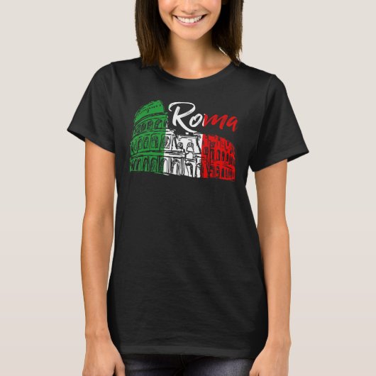イタリアキュイイタリアンタリアローマ Tシャツ (正面)