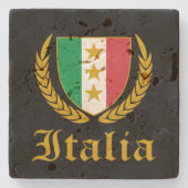 イタリアクレスト ストーンコースター (正面)