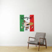 イタリアグラツィーピザシェフワインキスXOXOタペストリー タペストリー (インサイチュ)