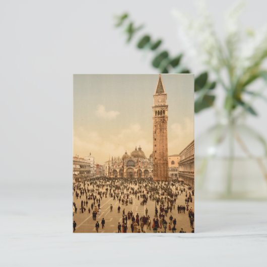 イタリアコンサートサンマルクスプレイスヴェネツィアトラベル ポストカード (スタンド正面)