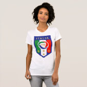 イタリアサッカーの誇り、イタリア FIGCを称える Tシャツ (正面フル)