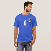 イタリアサッカーカスタマイズTシャツ（名前と番号あり） Tシャツ (正面フル)