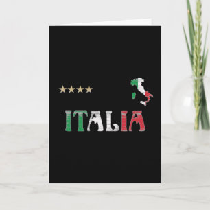 イタリアサッカーサッカーファンシャツ国旗 カード