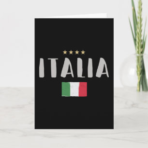 イタリアサッカーサッカーファンシャツ国旗 カード