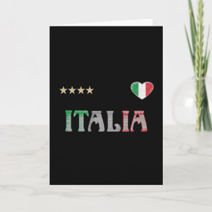 イタリアサッカーサッカーファンシャツ国旗 カード