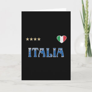 イタリアサッカーサッカーファンシャツ国旗 カード