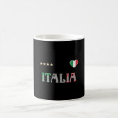 イタリアサッカーサッカーファンシャツ国旗 コーヒーマグカップ (中央)