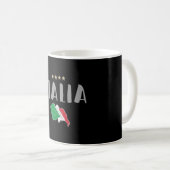 イタリアサッカーサッカーファンシャツ国旗 コーヒーマグカップ (正面右)
