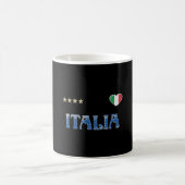 イタリアサッカーサッカーファンシャツ国旗 コーヒーマグカップ (中央)