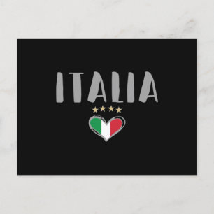 イタリアサッカーサッカーファンシャツ国旗 ポストカード