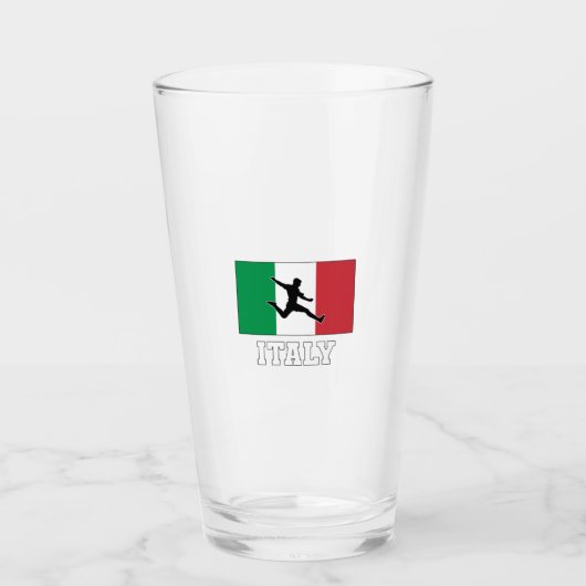 イタリアサッカーサッカー代表 タンブラーグラス (正面)