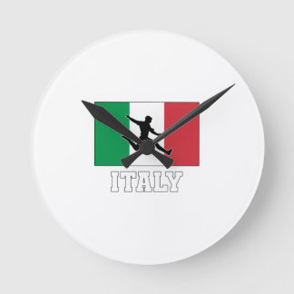 イタリアサッカーサッカー代表 ラウンド壁時計
