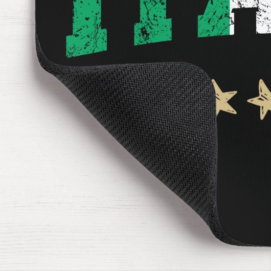 イタリアサッカーシャツサッカーファンイタリアン国旗 マウスパッド (コーナー)