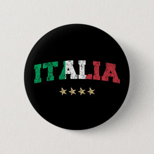 イタリアサッカーシャツサッカーファンイタリアン国旗 缶バッジ