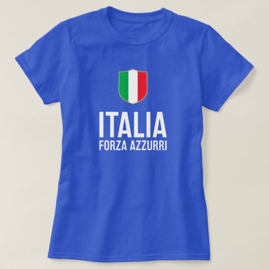 イタリアサッカーシャツ Tシャツ (デザイン正面)