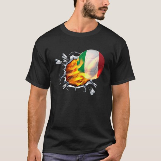 イタリアサッカージャージーイタリアAzzurri Gives For Itali Tシャツ (正面)