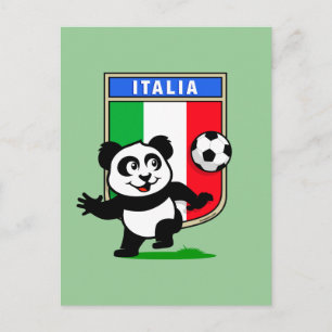 イタリアサッカーパンダ ポストカード