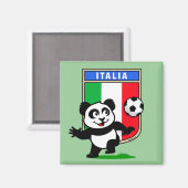 イタリアサッカーパンダ マグネット (正面/裏面)