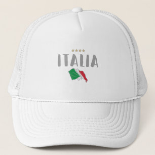 イタリアサッカーファンのシャツ国旗 キャップ