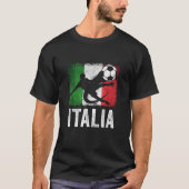 イタリアサッカーファンジャージー Tシャツ (正面)