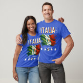 イタリアサッカーフォルツァアズーリ Tシャツ (ユニセックス)