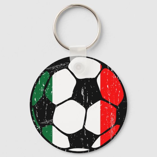 イタリアサッカーボールキーチェーン キーホルダー (正面)