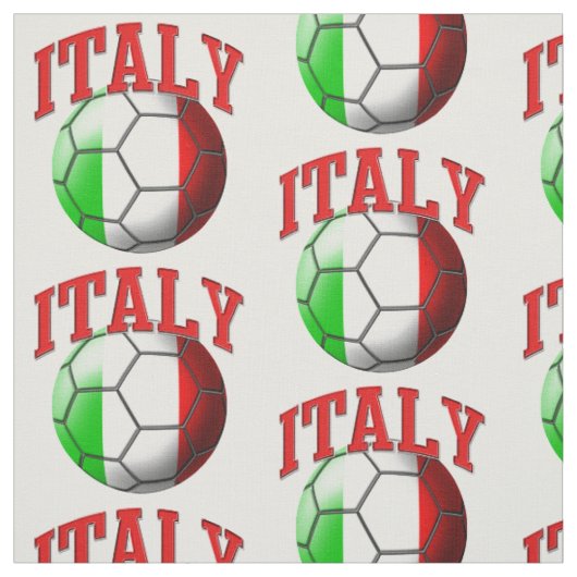 イタリアサッカーボールパターン国旗 ファブリック (見本)